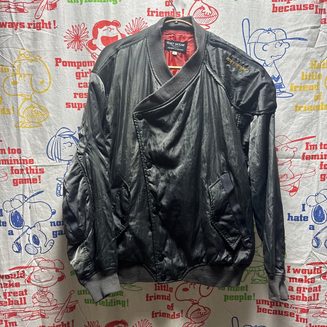 80s ISSEY SKYLINE イッセイミヤケ ボンバージャケット L