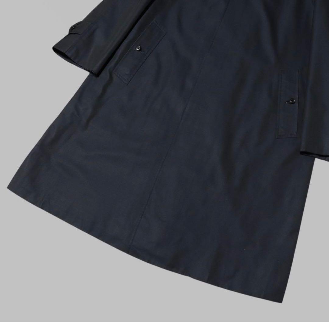 BURBERRY バーバリー　ステンカラーコート　ノバチェック　ネイビー　L