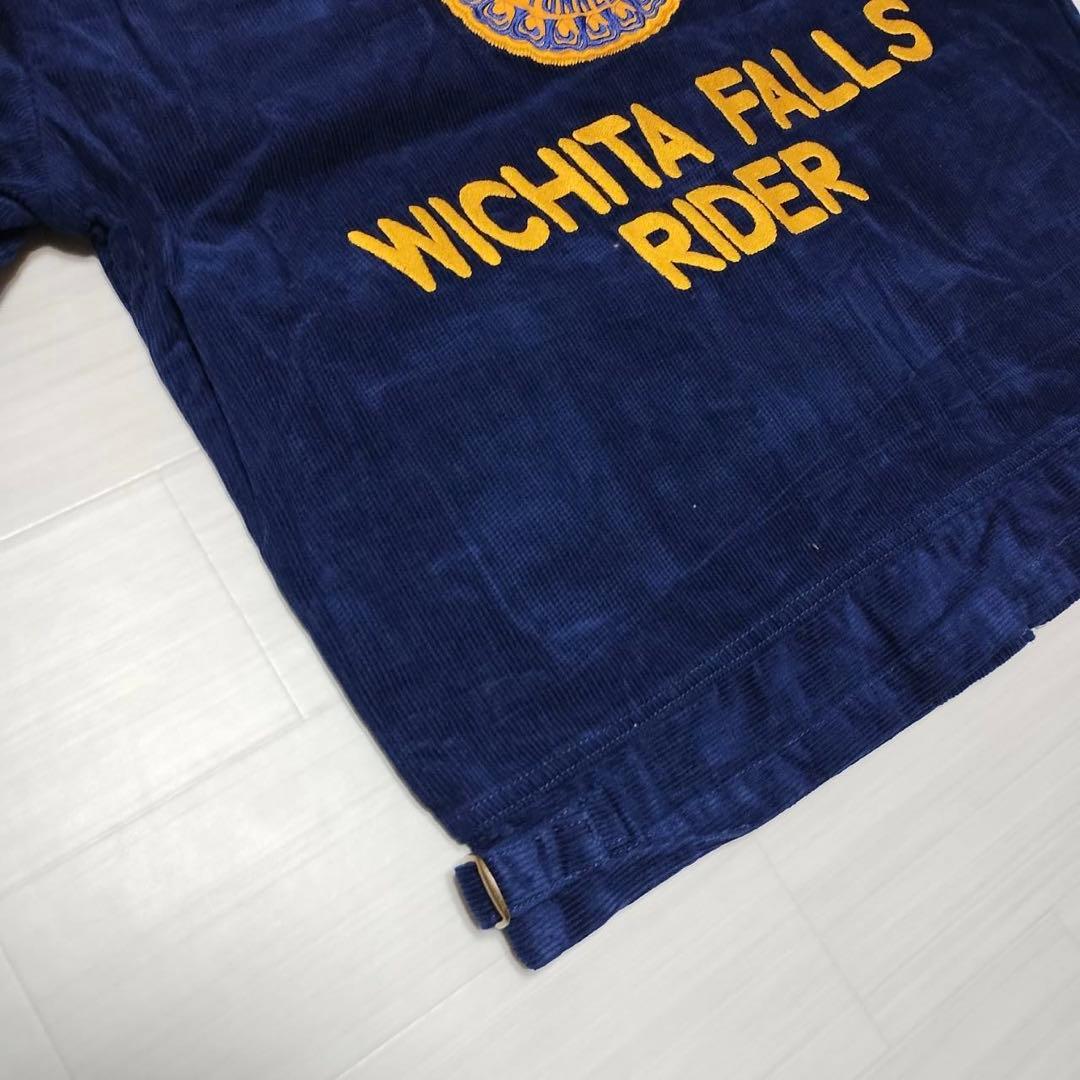 ☆セレクト☆ 新品 濃紺 コーデュロイ ジャケット FFA風 TEXAS 刺繍