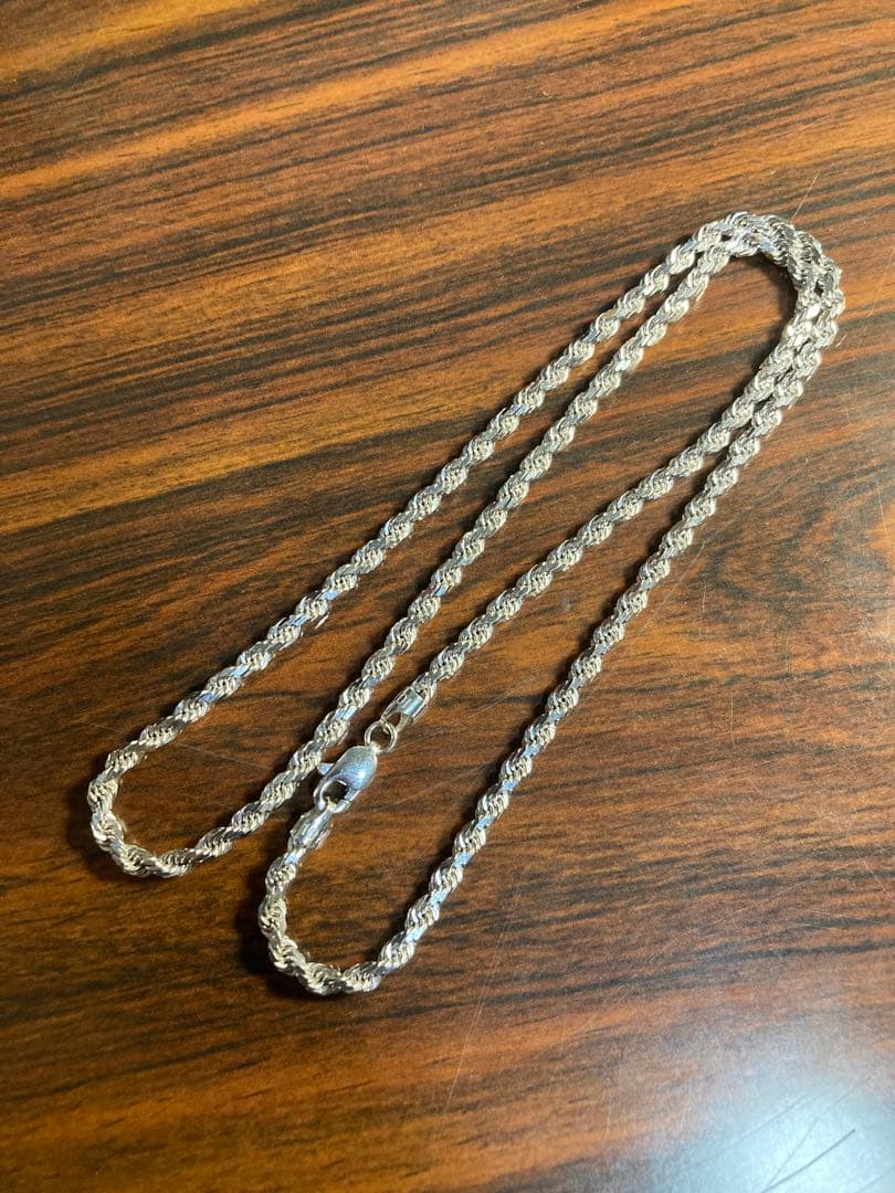 AVALANCHE 10K ロープ　ネックレス　ホワイトゴールド　アバランチ