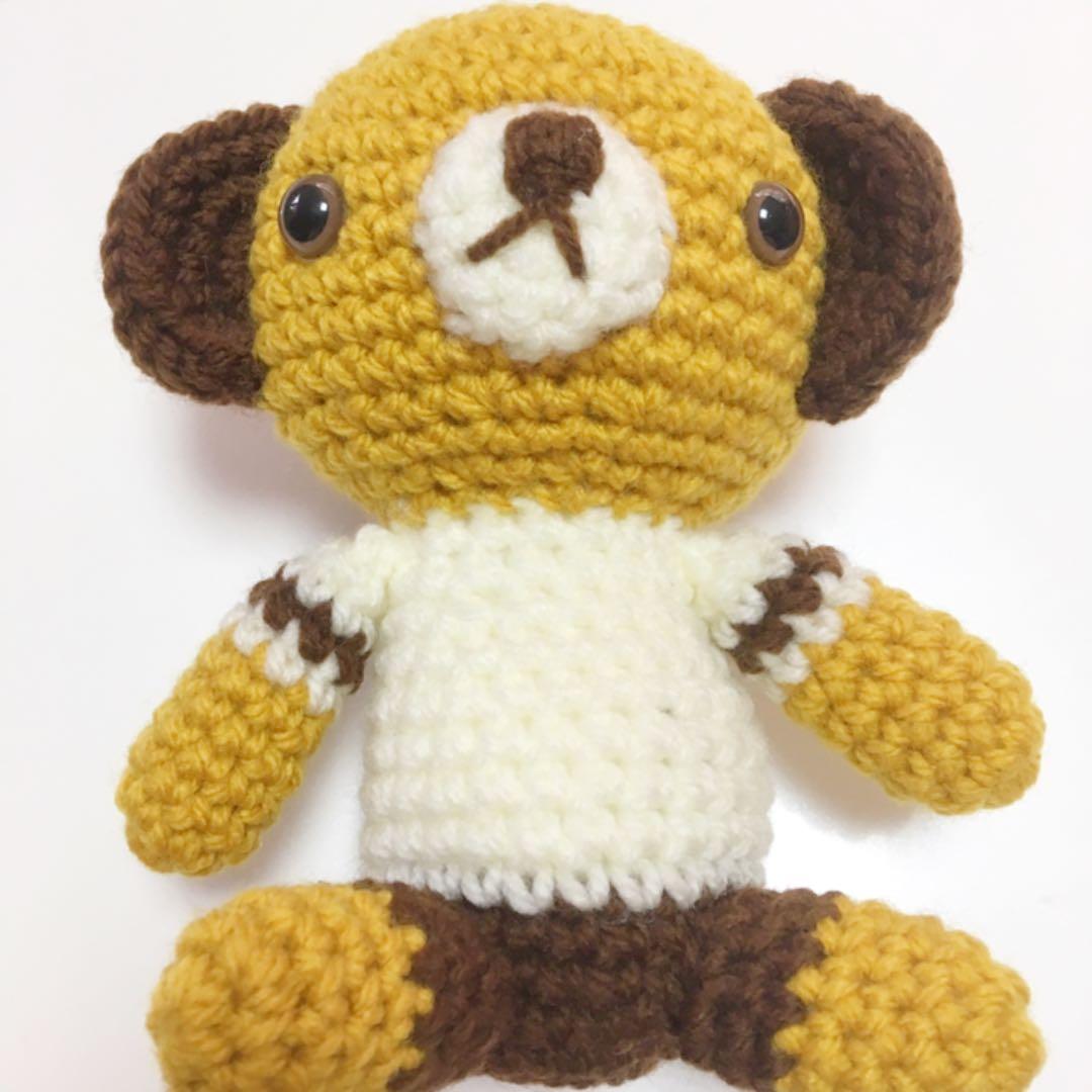 あみぐるみ ベア 3体セット ハンドメイド くま 手づくり