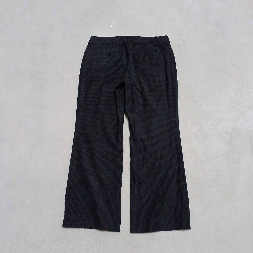 23区　セットアップ　ストライプ　大きいサイズ　ウール　グレー