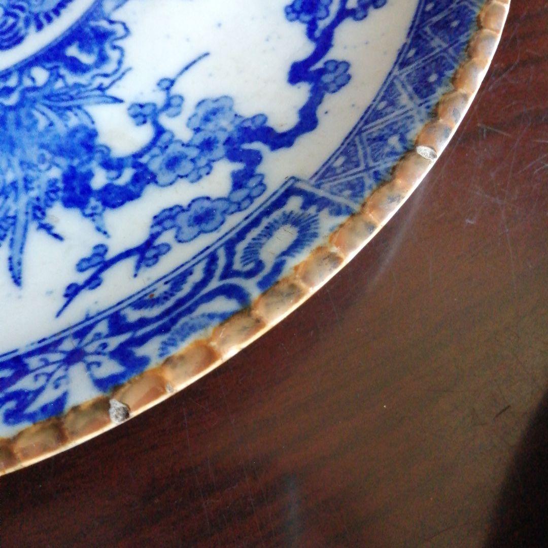 伊万里　染付大皿　4種　30.5～31cm　明治～大正期