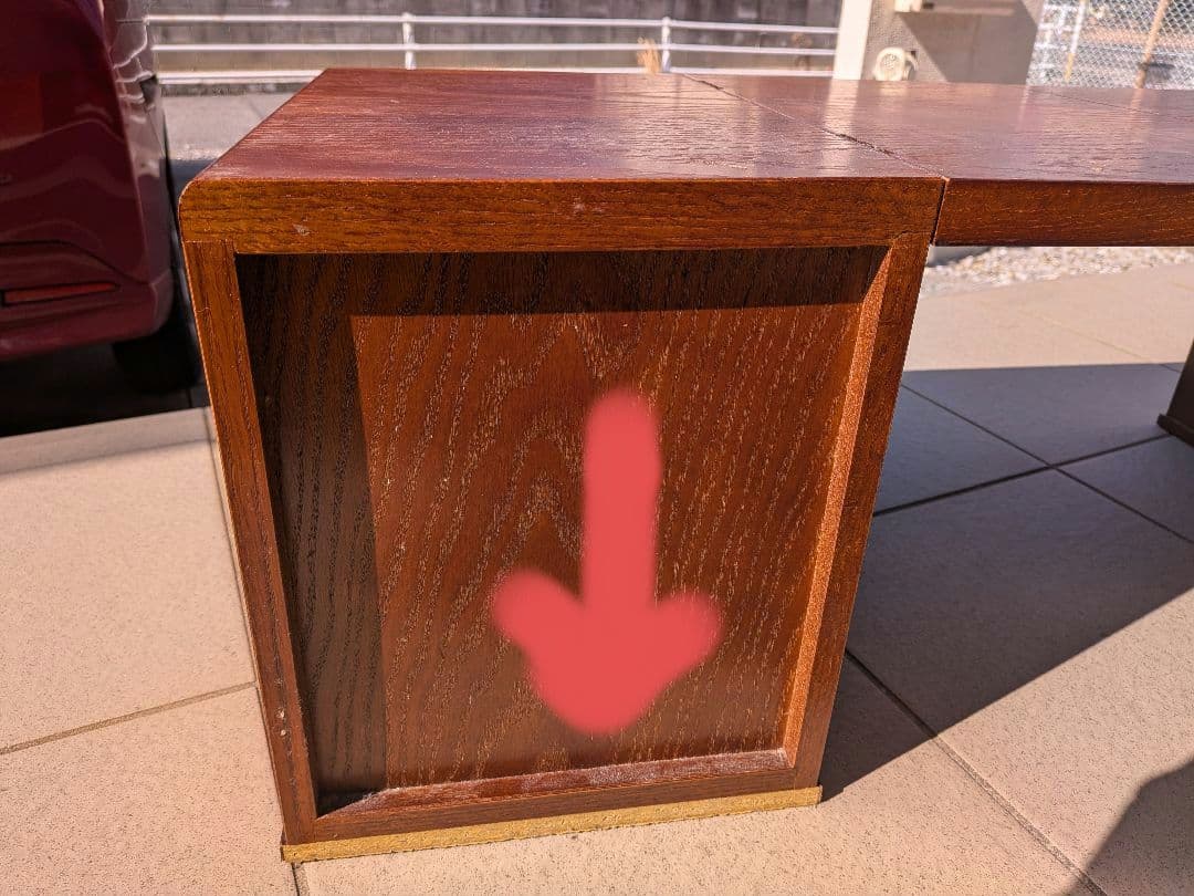 （送料無料）文机　折りたたみ　アンティーク　レトロ　家具　和　3段引き出し