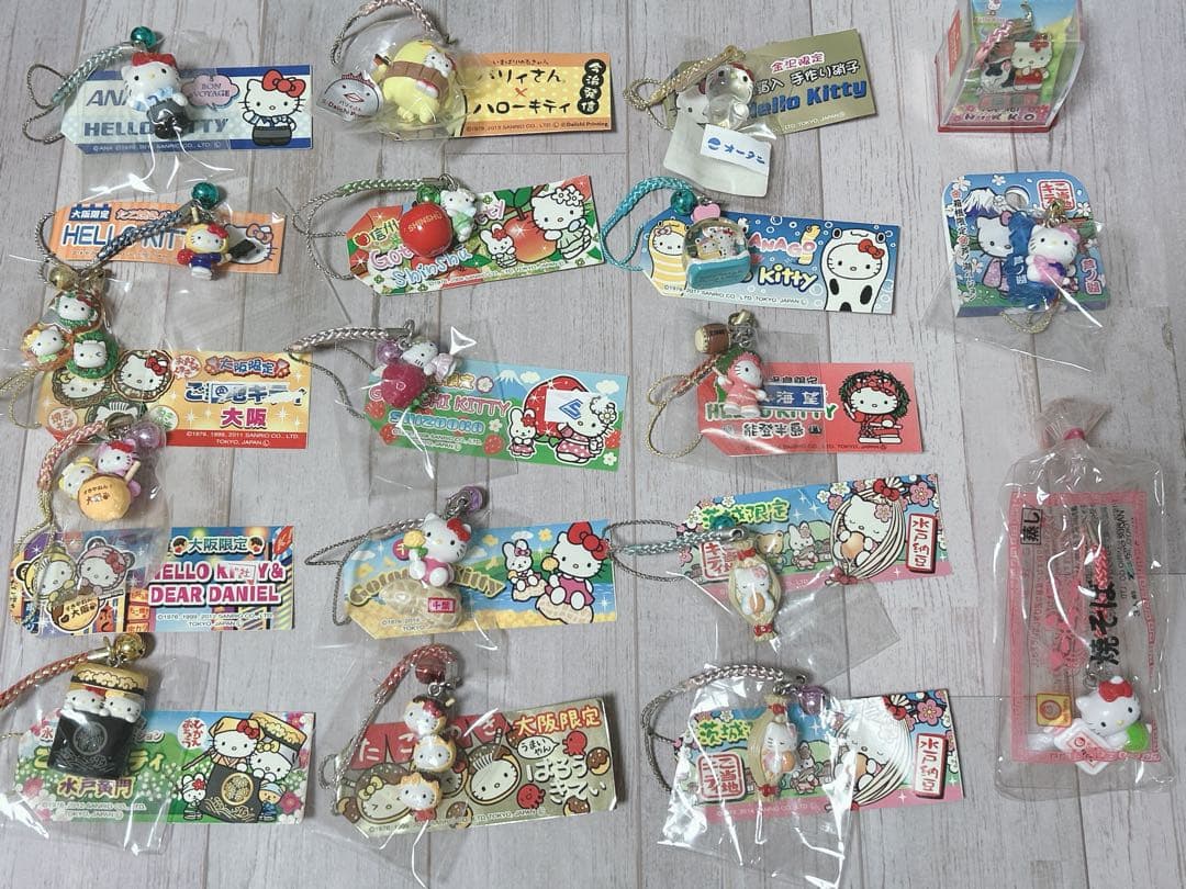 ご当地キティ キーホルダー 根付け ストラップ