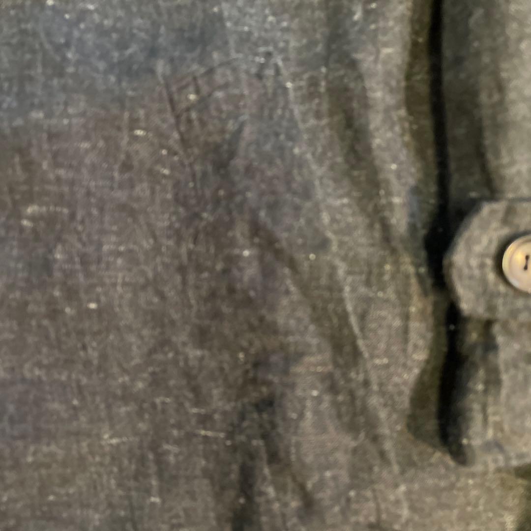 コムデギャルソンオム　麻100%のフライフロントコート