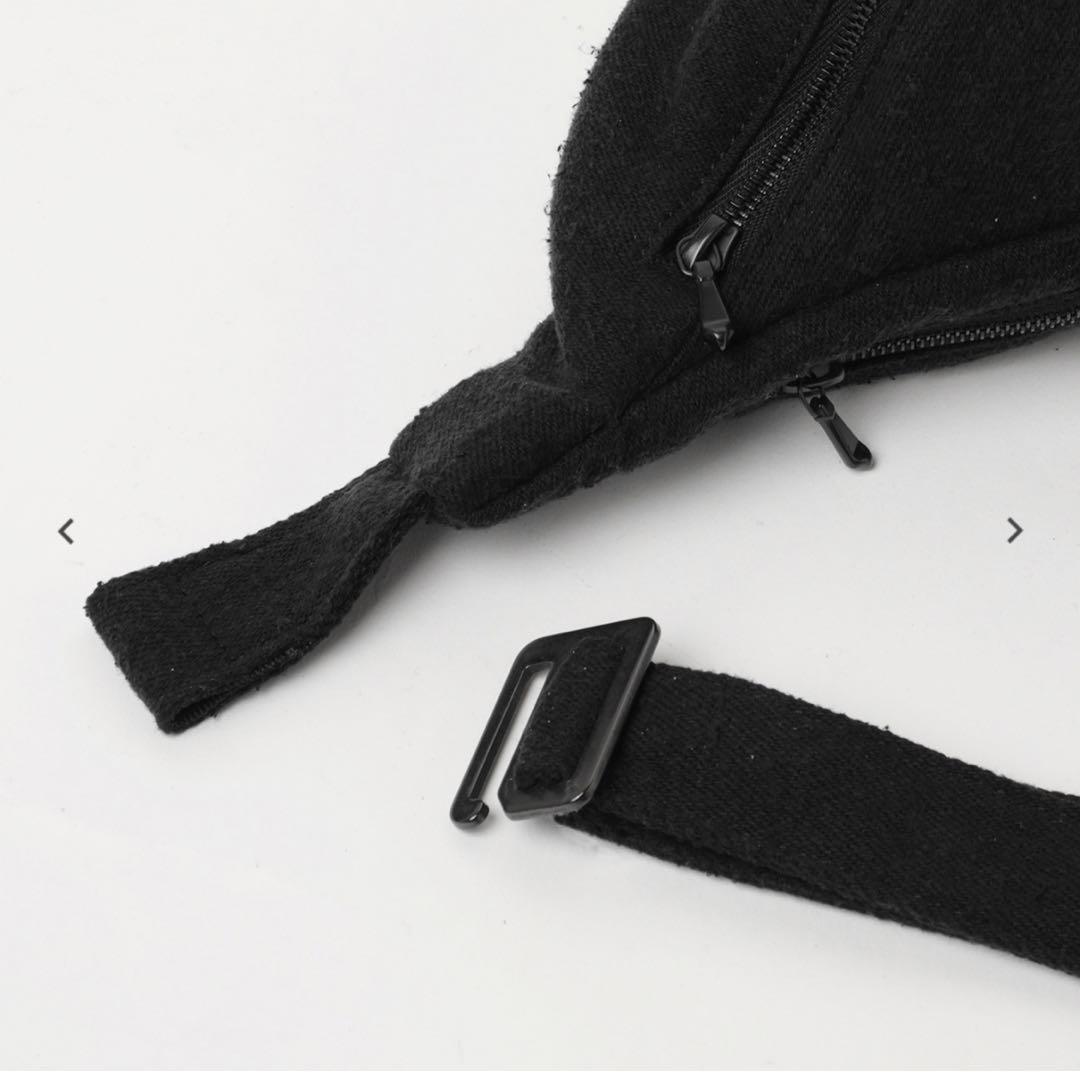 参考定価約37400円 25SS COMOLI シルクネップ ウエストバッグ