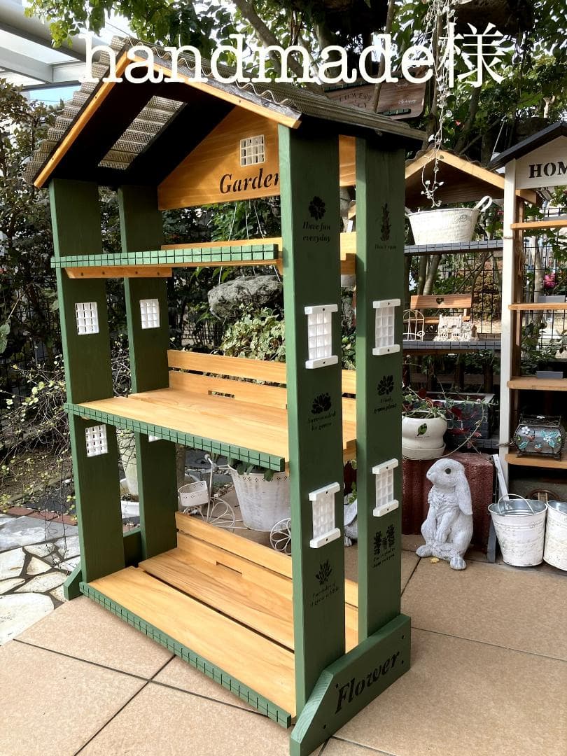 No10　handmade様 三角屋根、簡単移動、 ワイド 3段