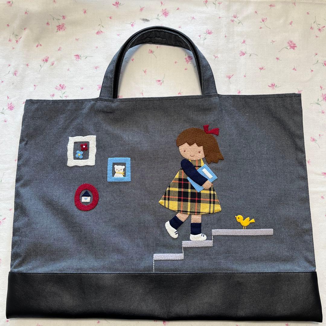 A※さま専用です　ファミリア　デニムバッグ　黒