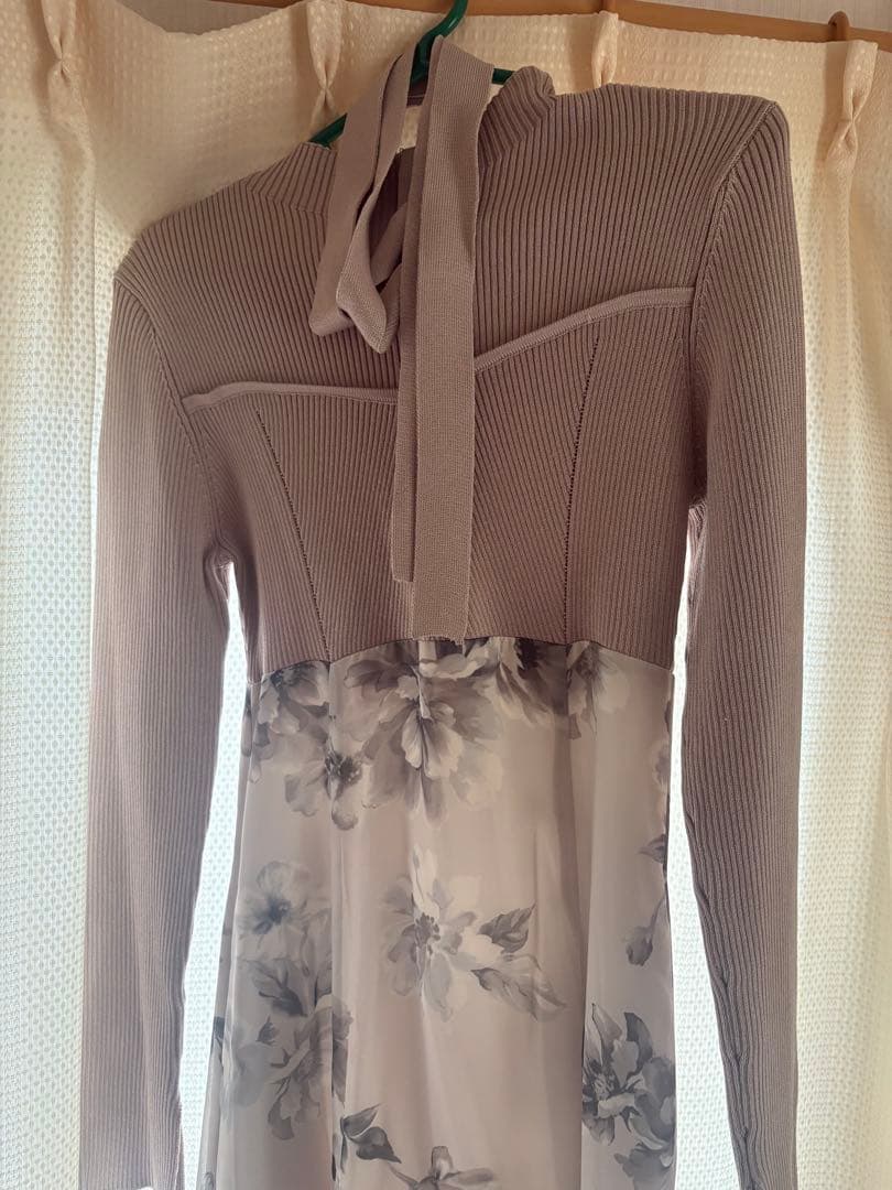 mercuryduo フラワードッキングロングスリーワンピース S