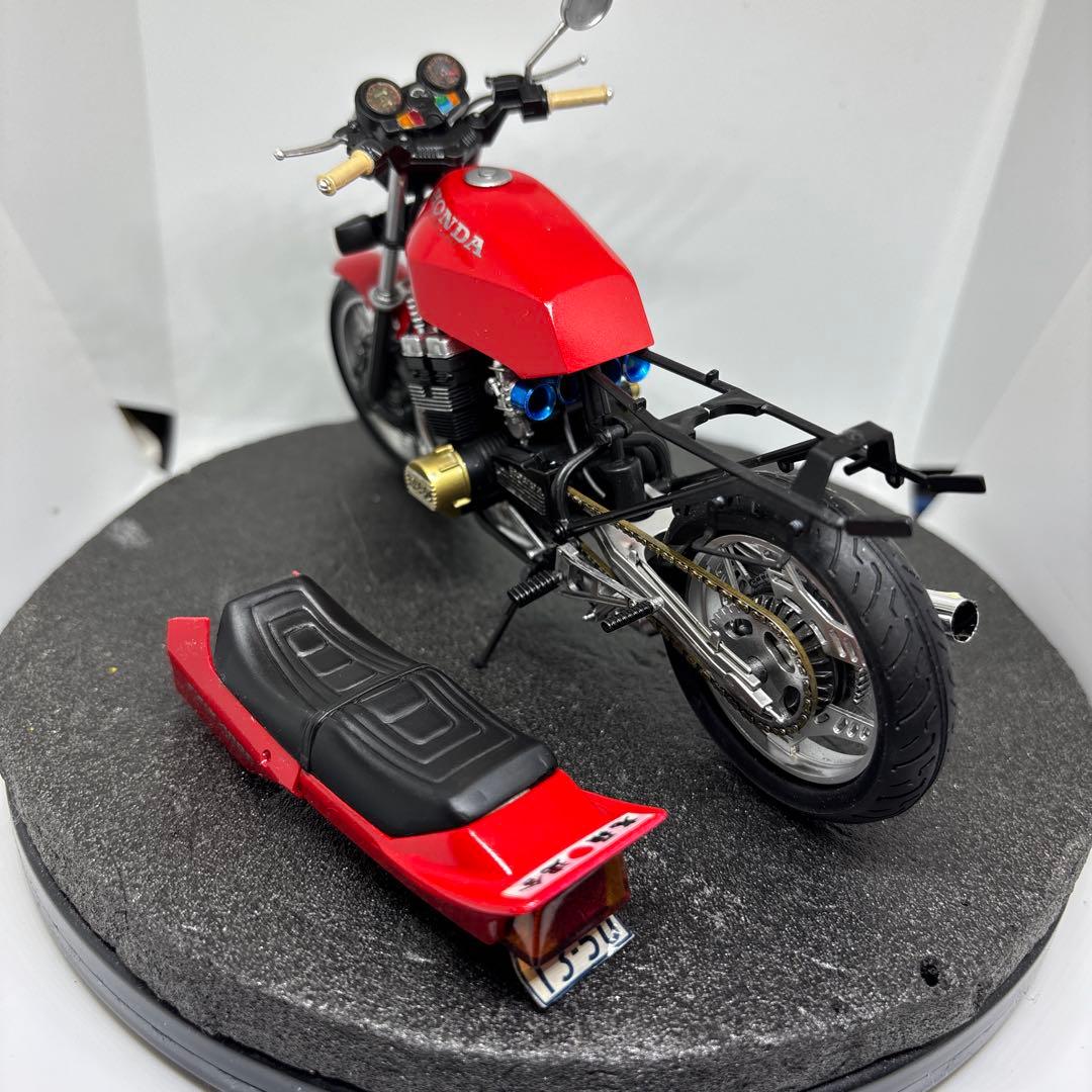 プラモデル完成品　アオシマ　ホンダ CBX400F 1/12 ソリッド　旧車會
