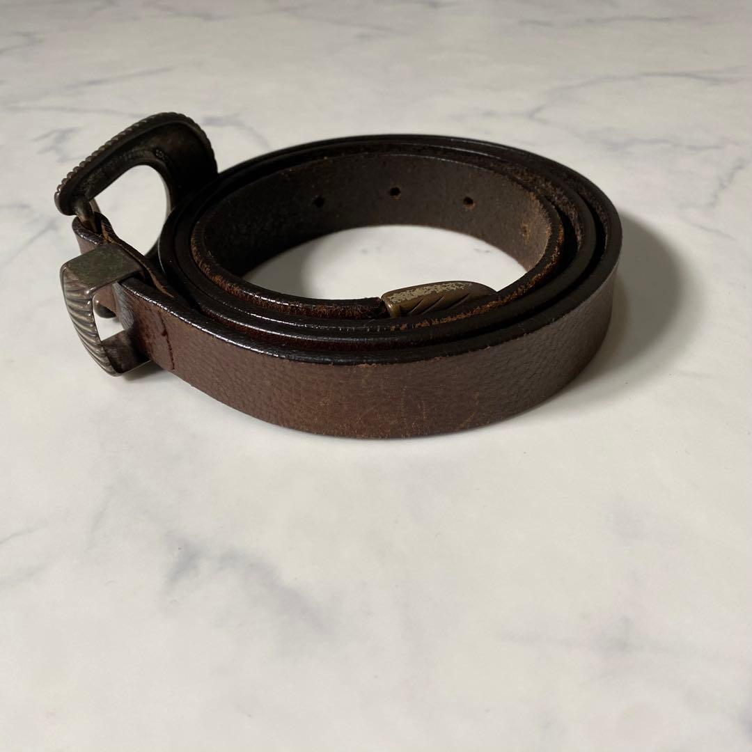【良品】WILLIAM　ウエスタンベルト　 ビームス エフコラボ　レザー　別注