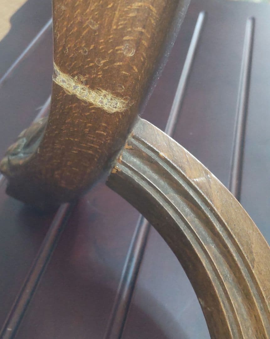 イタリア製 チェア 椅子 家具 1人掛け アンティーク 猫脚 美品