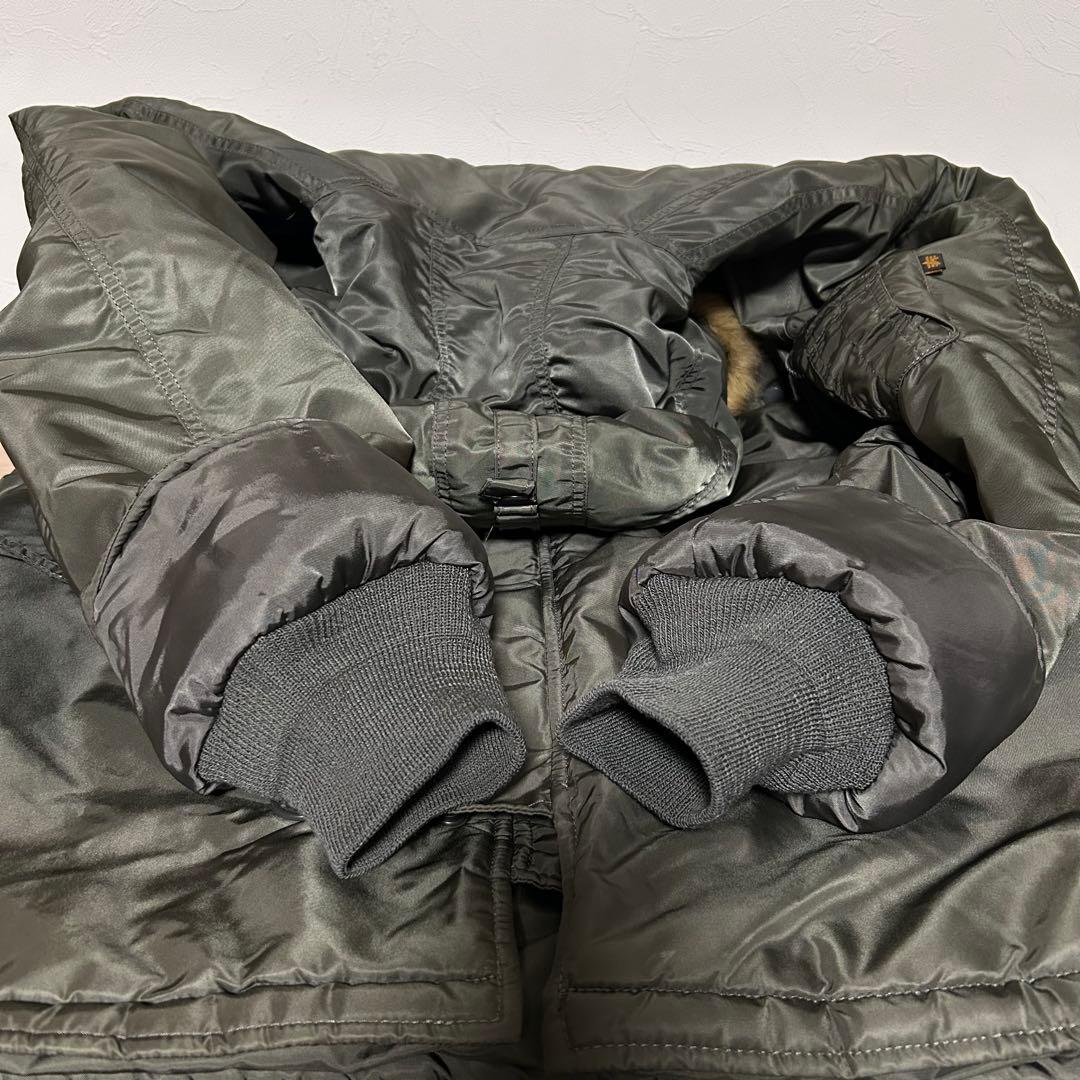 ALPHA アルファ N-3B フライトジャケット カーキ▪XLサイズ