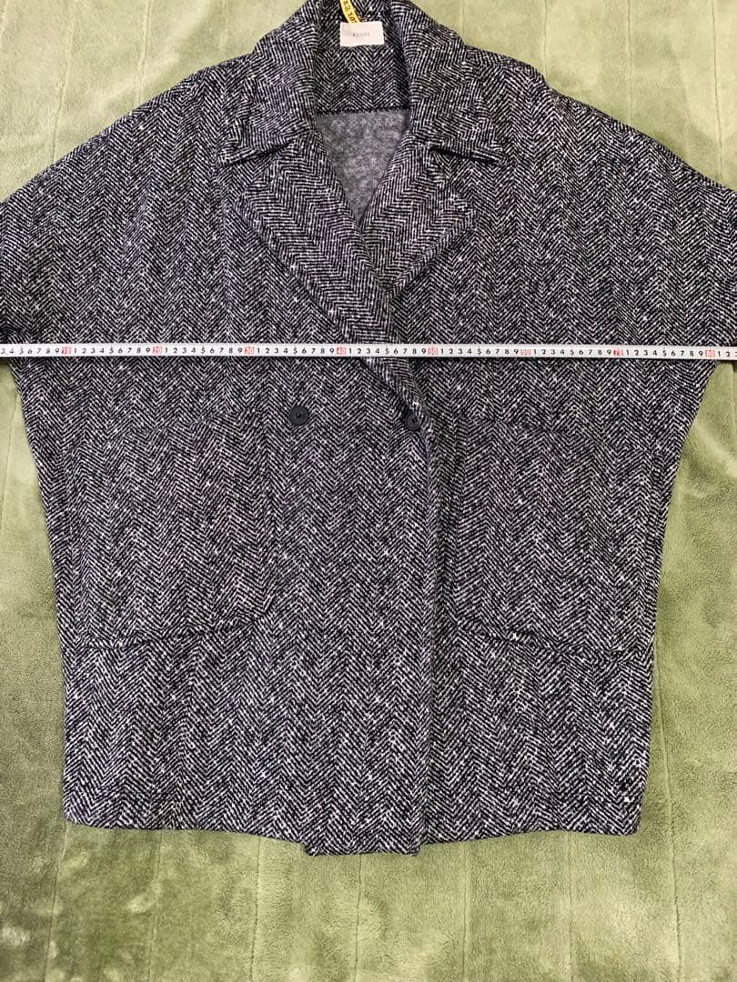 【お値下げ】♡ROSIEE ロージー♡軽量裏起毛ヘリンボーン　コクーンコート