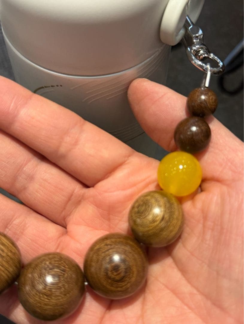 海外限定 Starbucks ステンレスボトル ビーズチャーム付き ホワイト