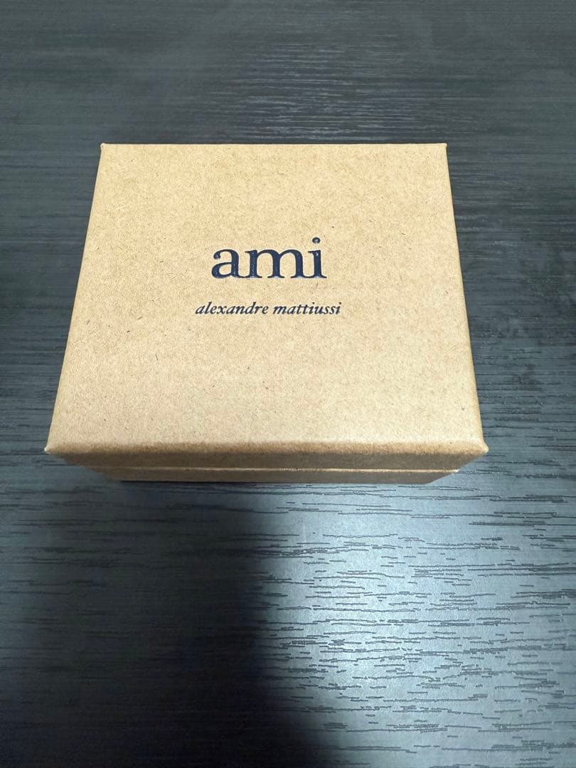 ami paris ピアス　片耳　シルバー　ハートロゴ