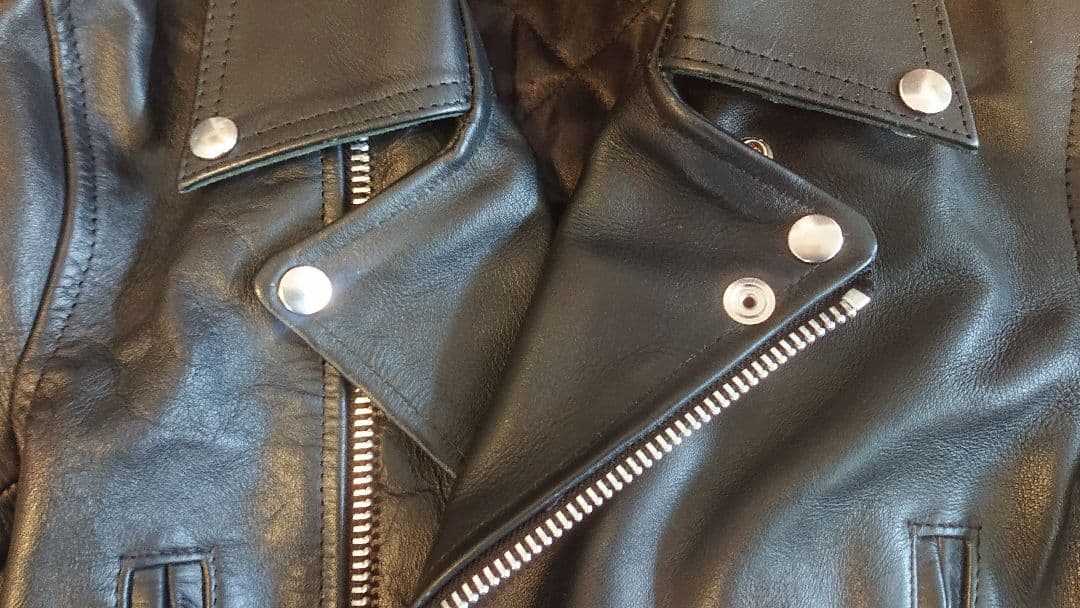 FAST LANE 牛革 ダブルライダースジャケット 34