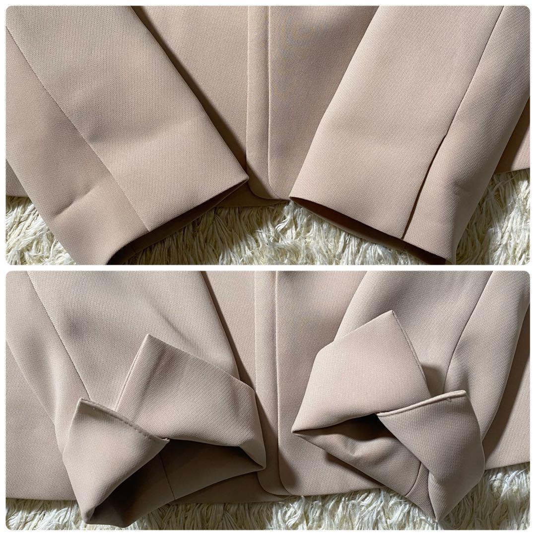 【美品】グリーンレーベルリラクシング ノーカラー セットアップ スーツ パンツ