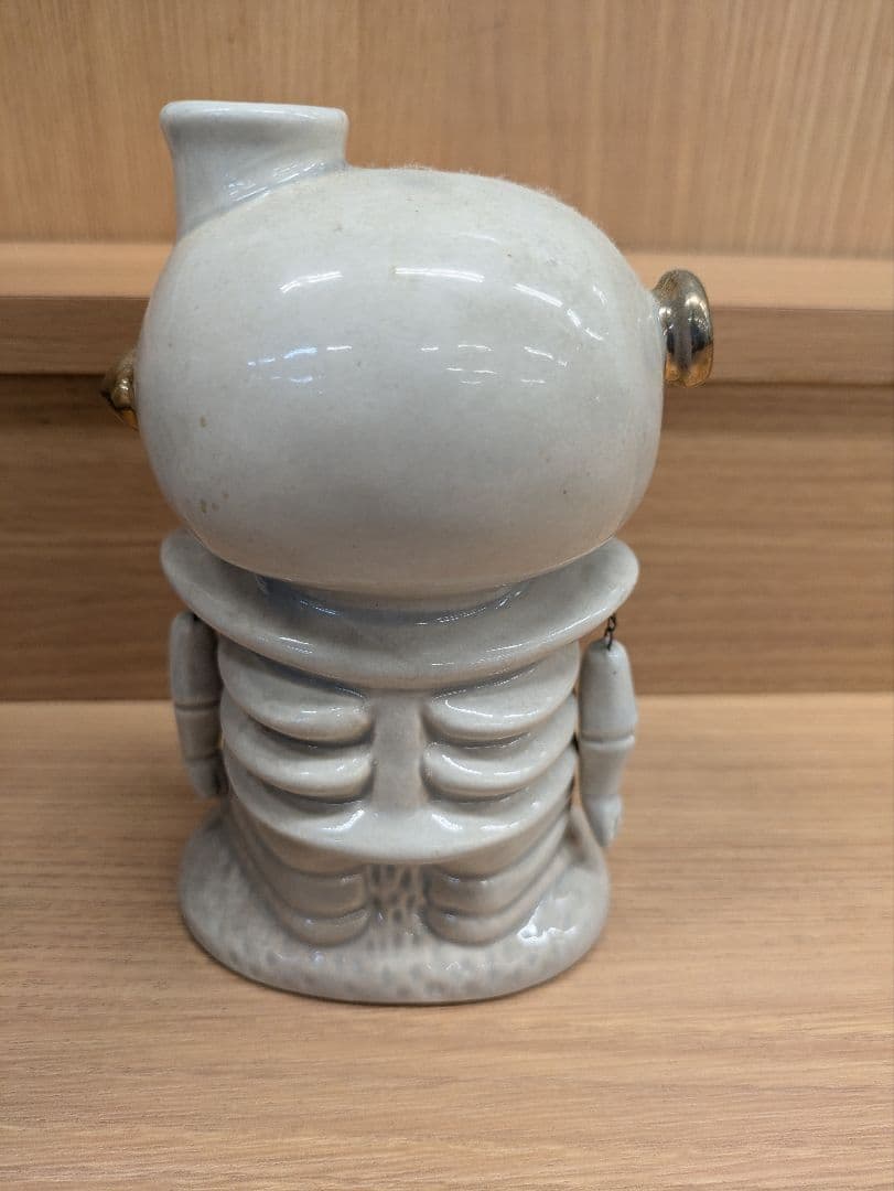 陶器製 骸骨デザイン 置物　昭和レトロ　レア