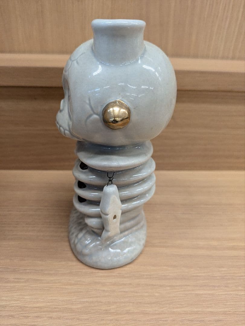 陶器製 骸骨デザイン 置物　昭和レトロ　レア