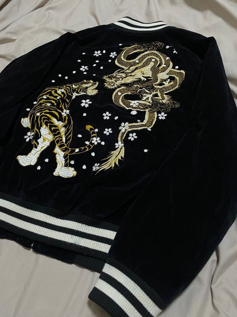 OBORO スカジャン 別珍 日本限定 龍 虎 unisex