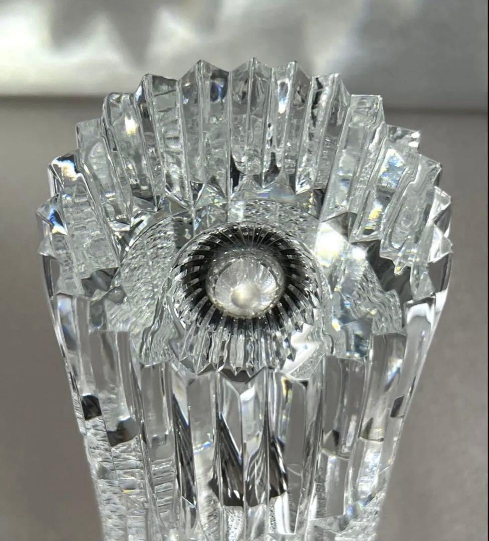 美品 HOYA クリスタル 高級花瓶 アンティーク 希少品廃盤 30cm 3kg