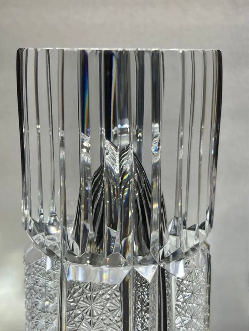 美品 HOYA クリスタル 高級花瓶 アンティーク 希少品廃盤 30cm 3kg