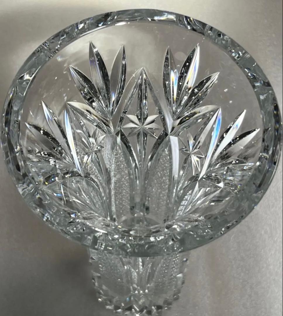 美品 HOYA クリスタル 高級花瓶 アンティーク 希少品廃盤 30cm 3kg