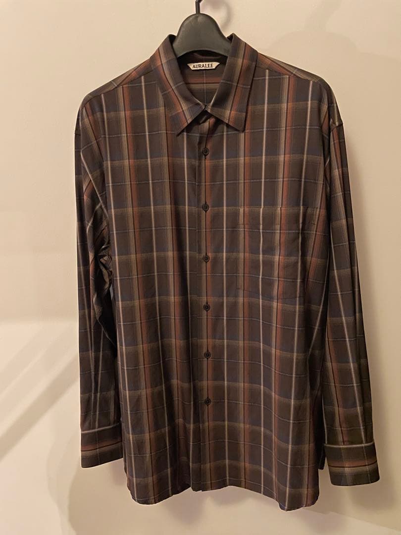 トップス 24SS SUPER LIGHT WOOL CHECK SHIRT 3
