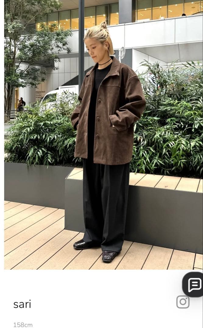 ラポドゥジェム eco suede coverall