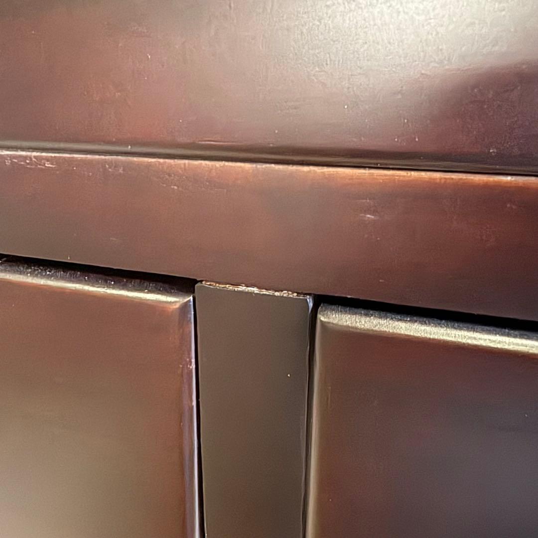 訳あり品！【120】民芸家具和引き出しタンスチェスト横長木製桐材無垢収納家具