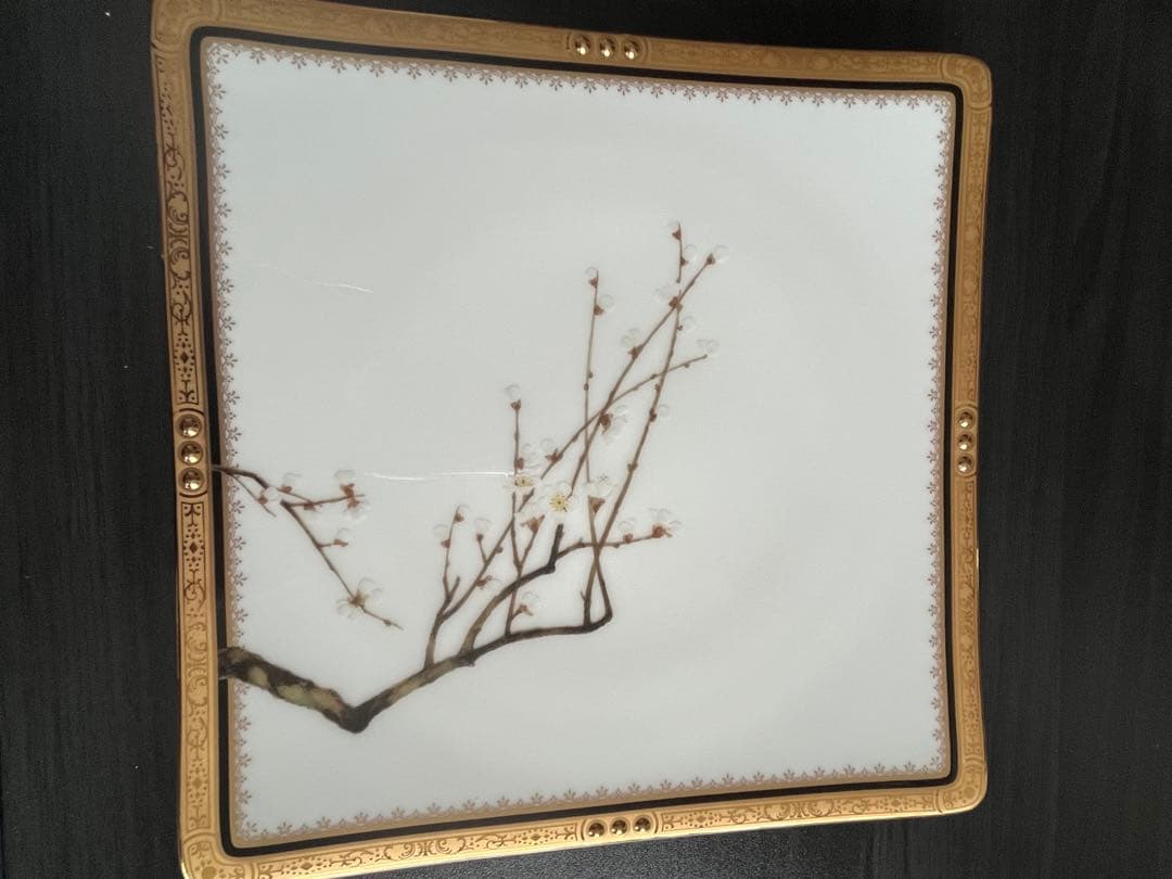 Noritake 四季彩舞曲　21cm スクエアプレート揃 絵変り6枚
