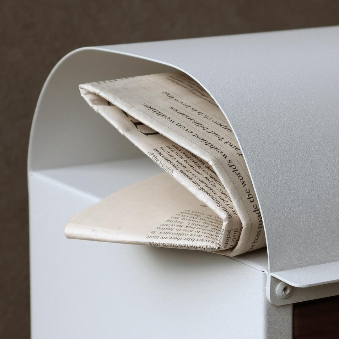 MJ PT GD　スタンドポスト　郵便ポスト　ベージュ　ベージュグレー