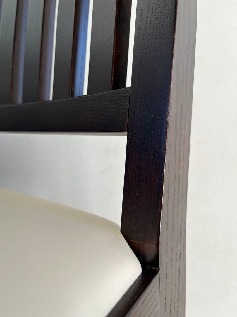 ロックストーン　ハイチェア　③ 岩倉榮利　カウンターチェア　本革　モダン 美品