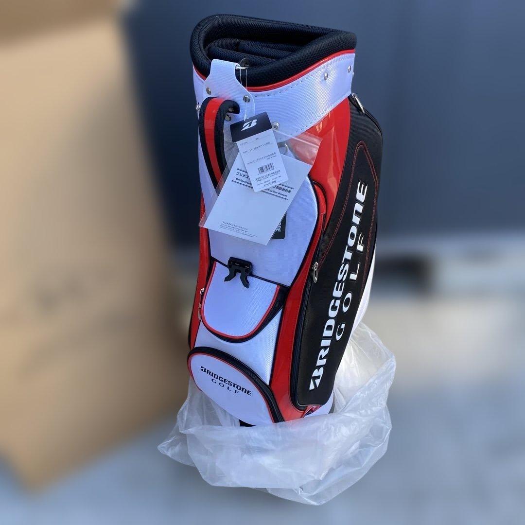 BRIDGESTONE GOLF キャディバッグ ホワイト/レッド　おまけ