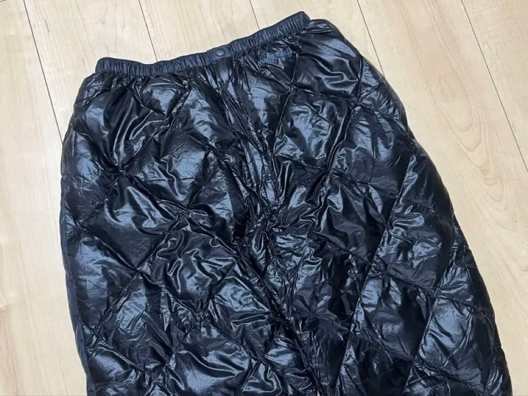 廃盤 00s モンベル U.Lダウンパンツ スタッフバッグ付き