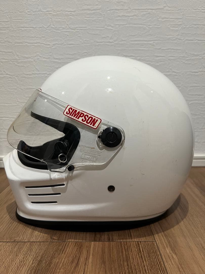 SIMPSONフルフェイスヘルメット ホワイト