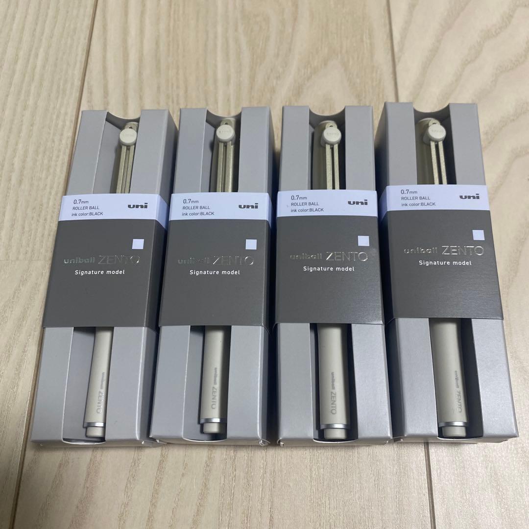 4本　ユニボール ゼント シグニチャーモデル シャンパンゴールド 0.7mm