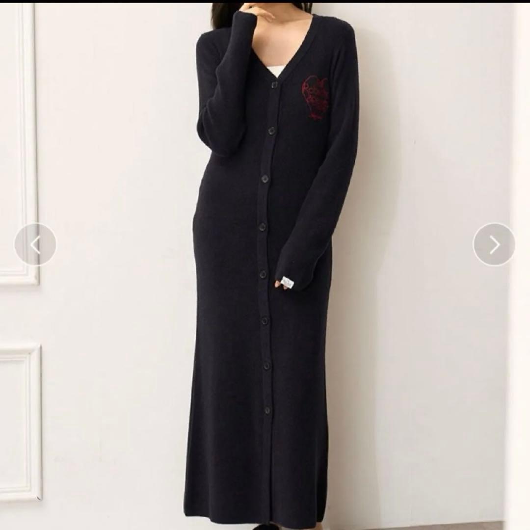 新品未使用完売ジェラピケジョエルロブションスムーズィーシルク前開きワンピース