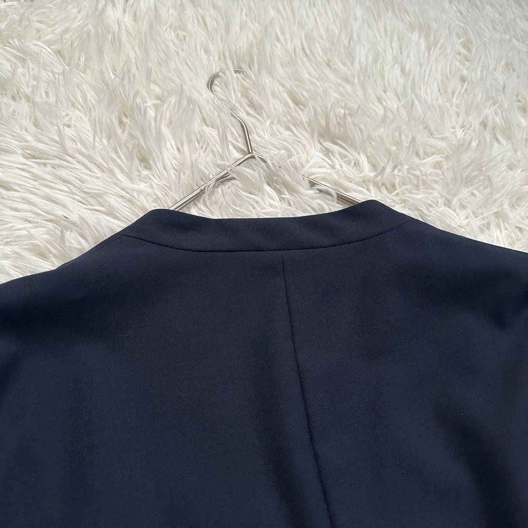 グリーンレーベルリラクシング　カチリラ ノーラペル ジャケット　ワイドパンツ　L