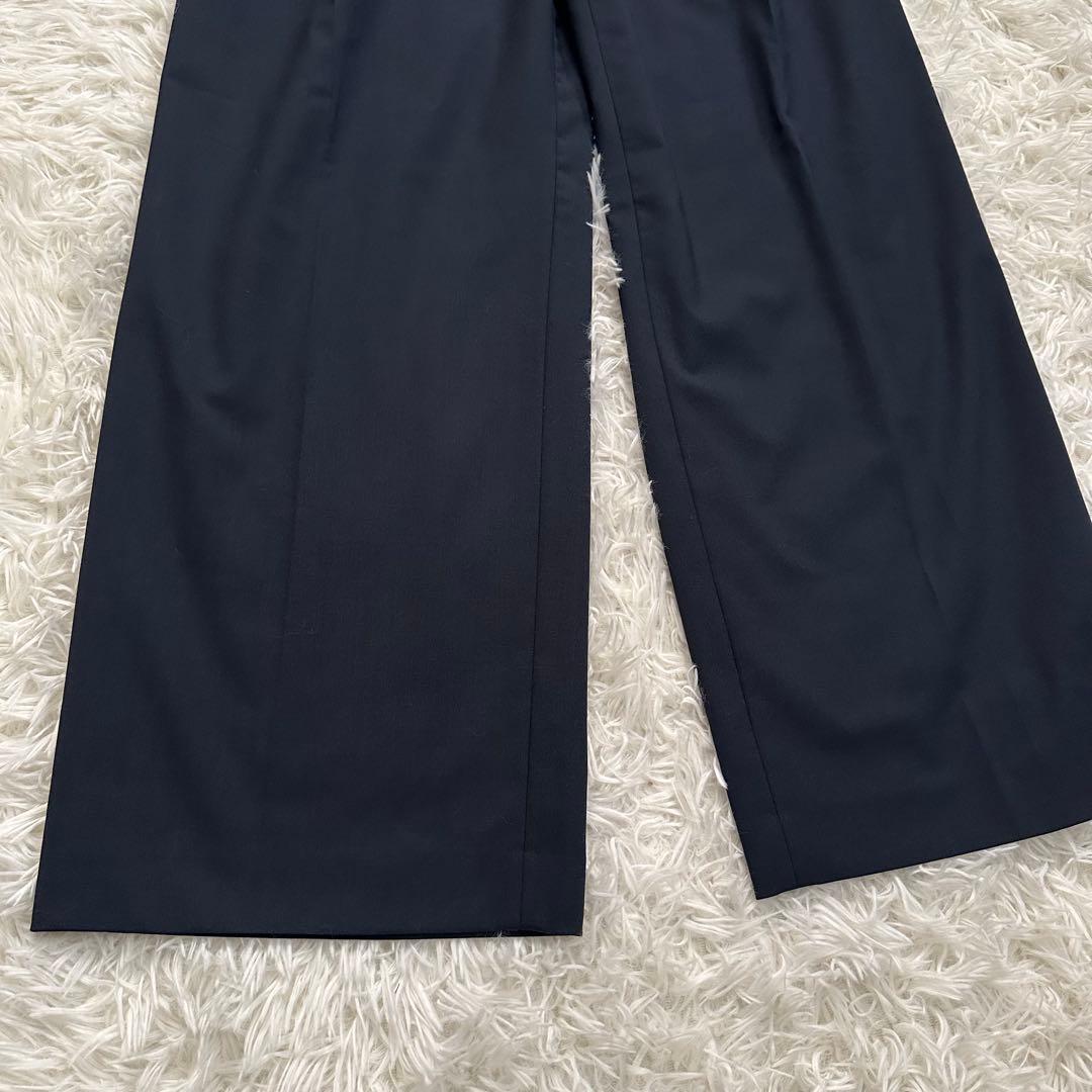 グリーンレーベルリラクシング　カチリラ ノーラペル ジャケット　ワイドパンツ　L