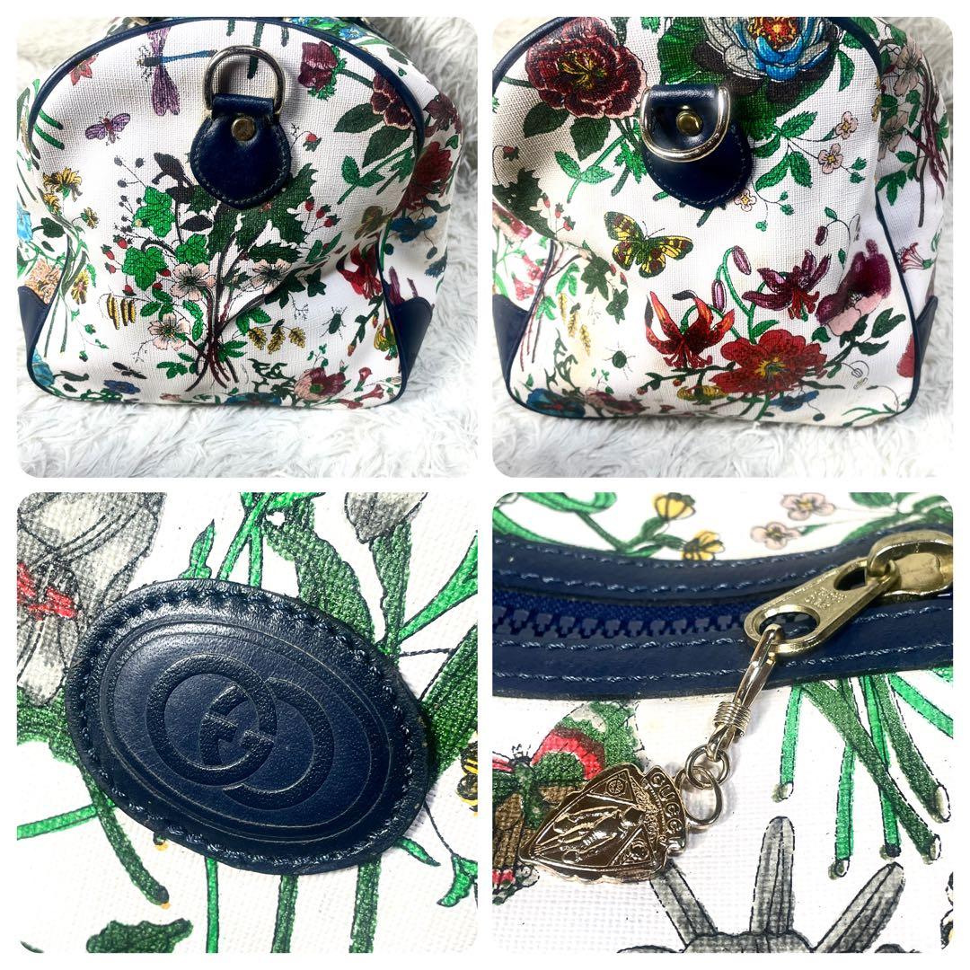 グッチ　GUCCI ボストンバッグ　花柄　大容量　レディース　ハンドバッグ