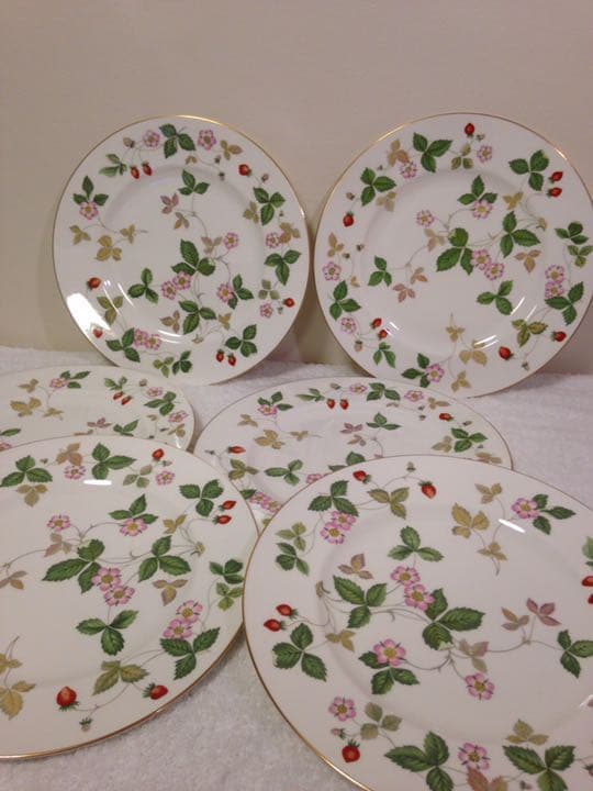 WEDGEWOOD Wild Strawberry プレート27cm 6枚