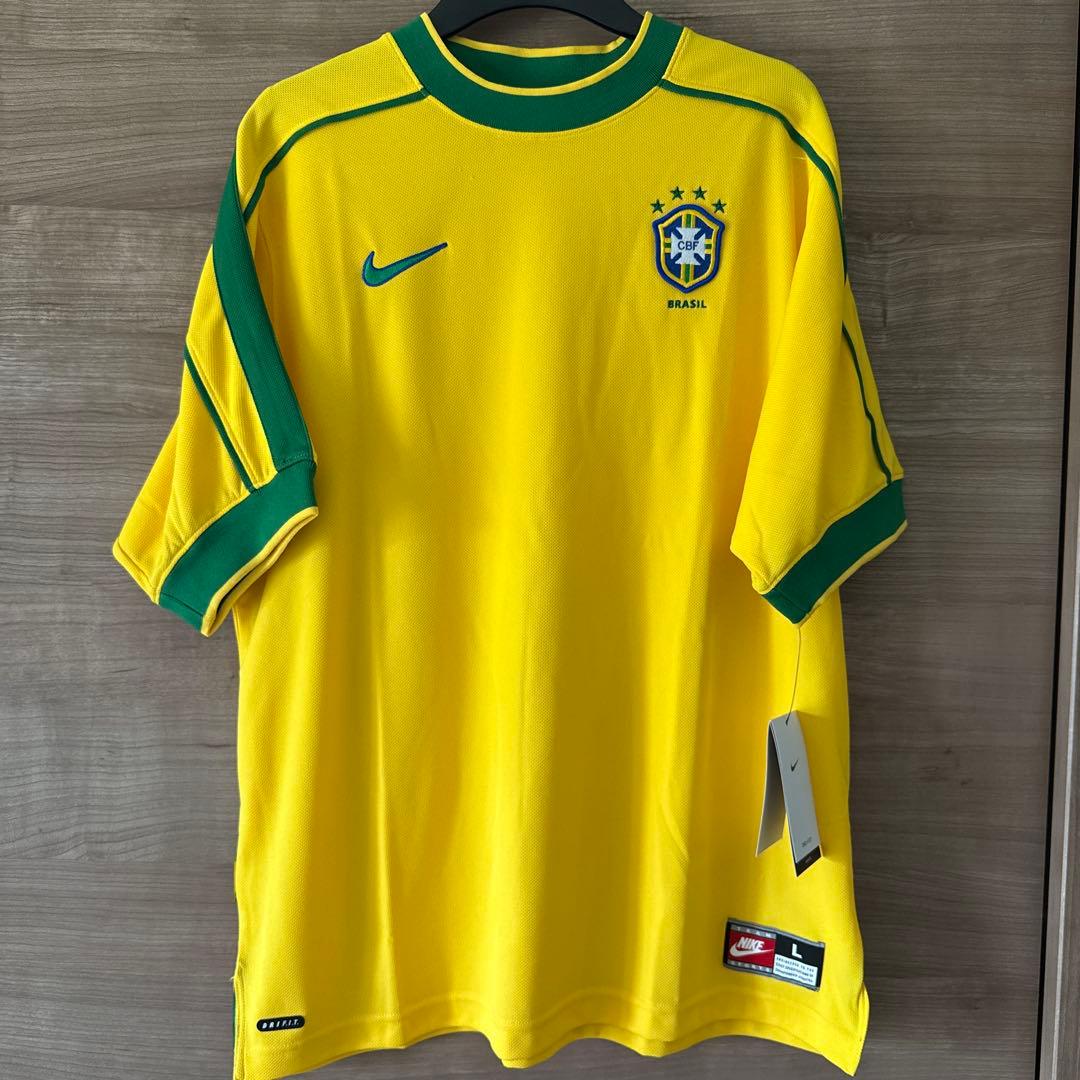 Nike イエロー サッカーシャツ Lサイズ