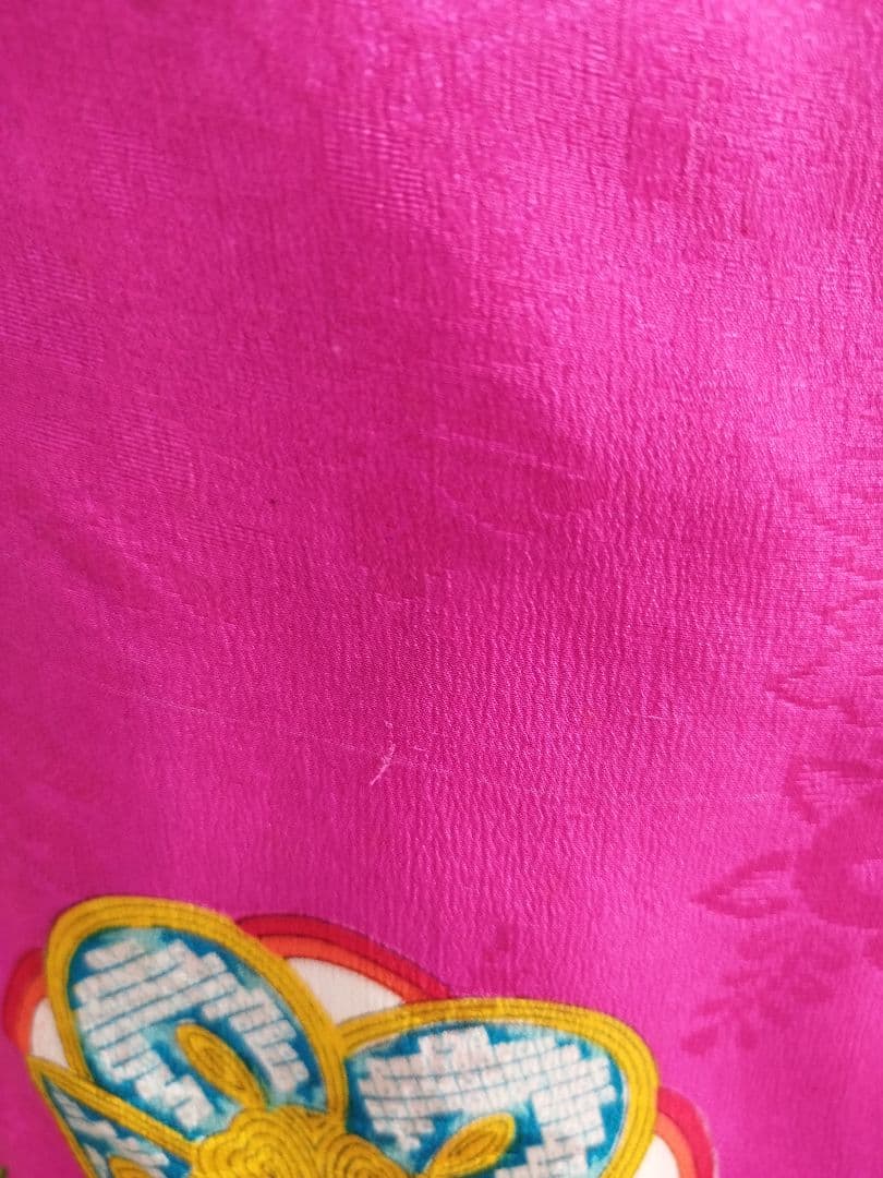 アンティークマゼンタピンクの着物単品