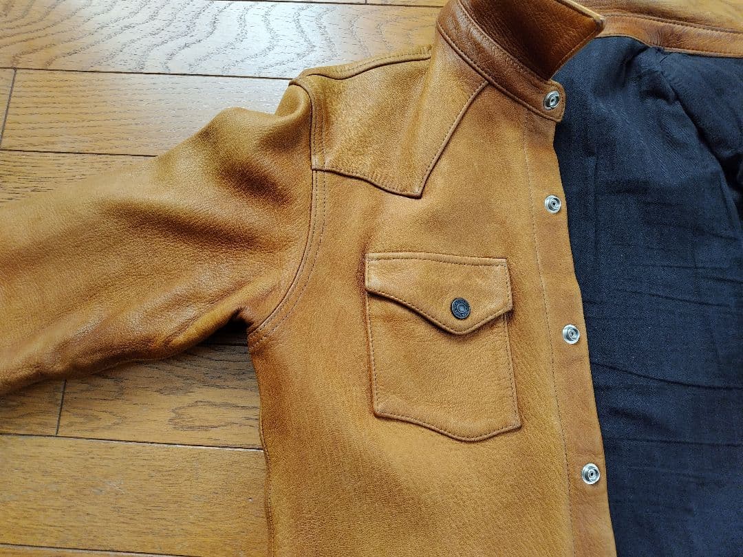 FLAT HEAD Deer Skin Jacket 40 ブラウン