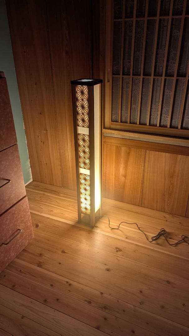 組子行灯　電球付き