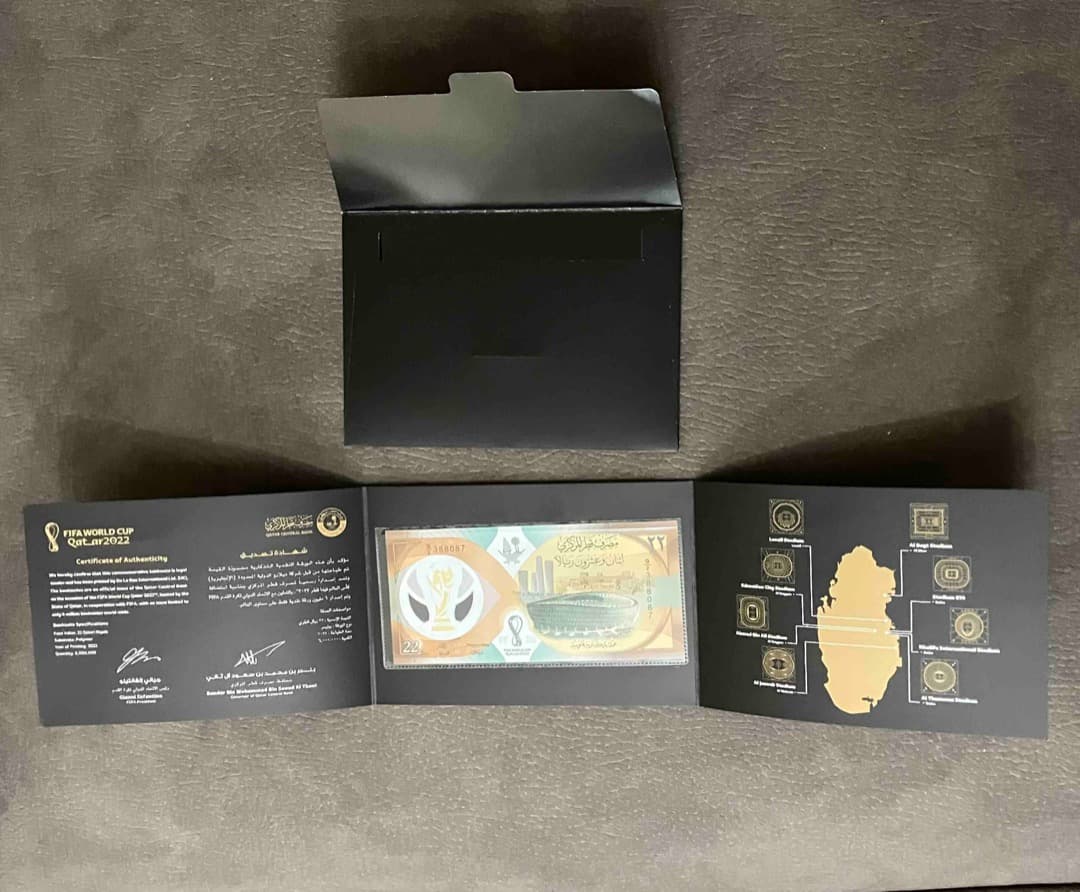 数量限定　2022カタールワールドカップ記念紙幣　サッカーW杯　日本代表躍進記念