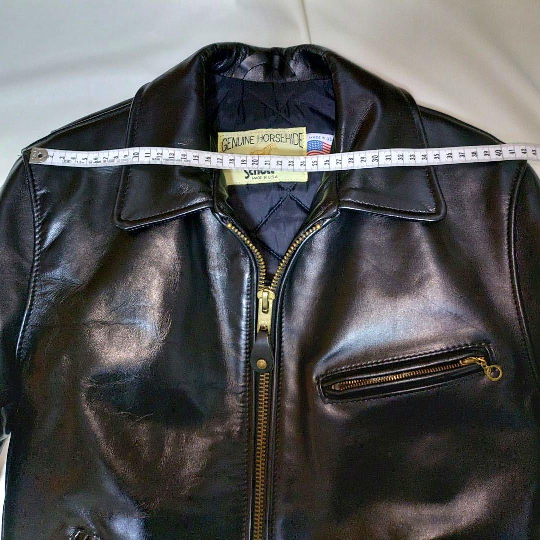 schott 689H 　ショット　シングルライダース　ホースハイド　サイズ36